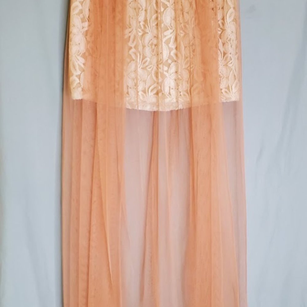 Romantic pink and cream skirt